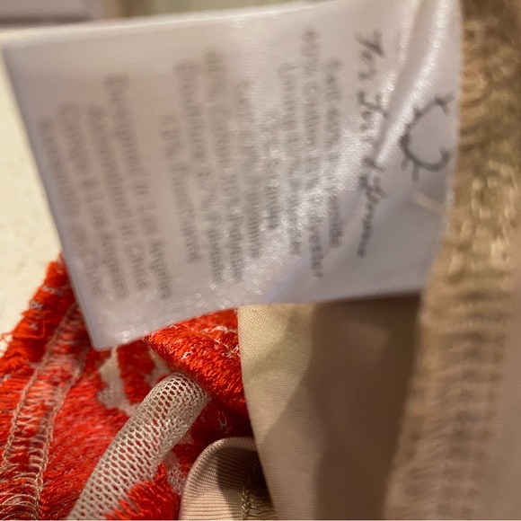 For Love & Lemons San Marcos Lace Open Back red Dress XS - Picture 5 of 9